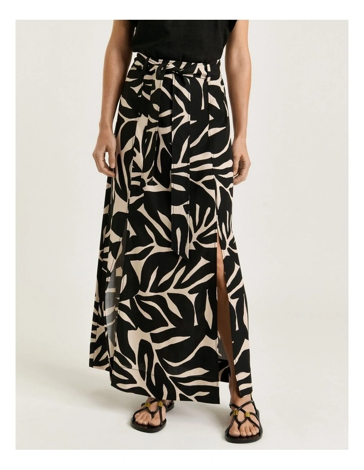Foliage Maxi Skirt in Multi image 4
