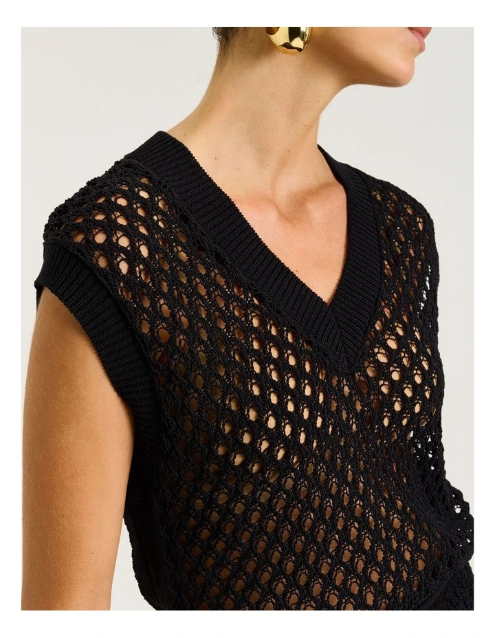 Oversized Crochet Knit Tunic image 4