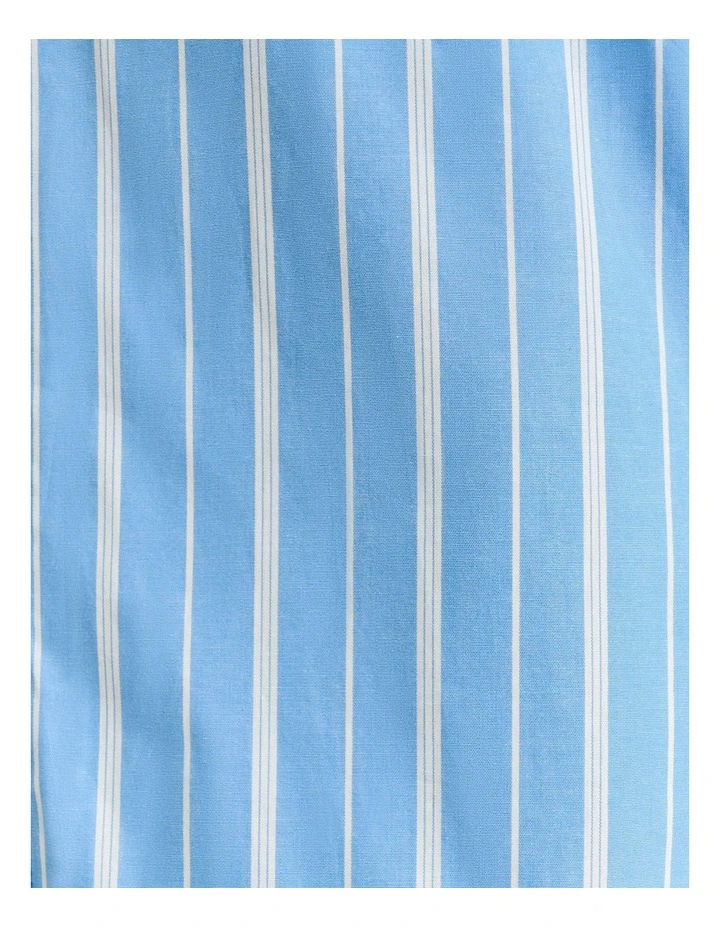 Good Earth Cotton Stripe Tunic Shirt in Blue image 6