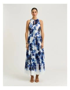 Climbing Vine Maxi Dress in Ivory