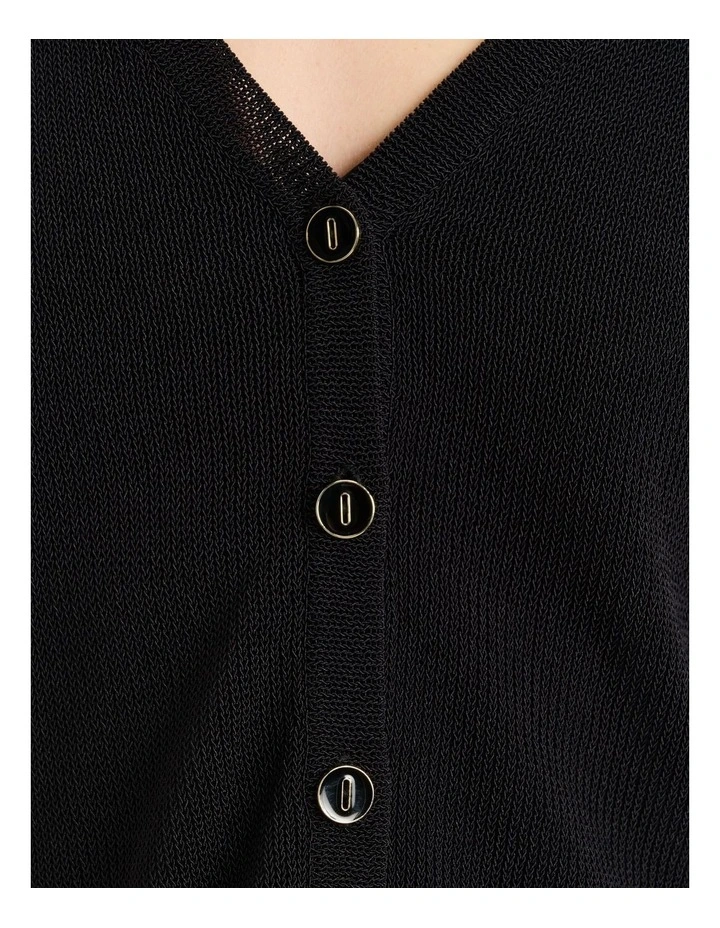 MESH KNIT CARDIGAN image 4