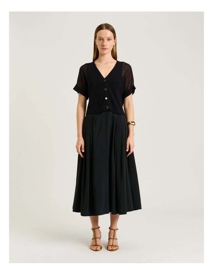 MESH KNIT CARDIGAN image 5