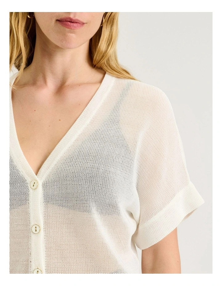 Mesh Knit Cardigan image 3