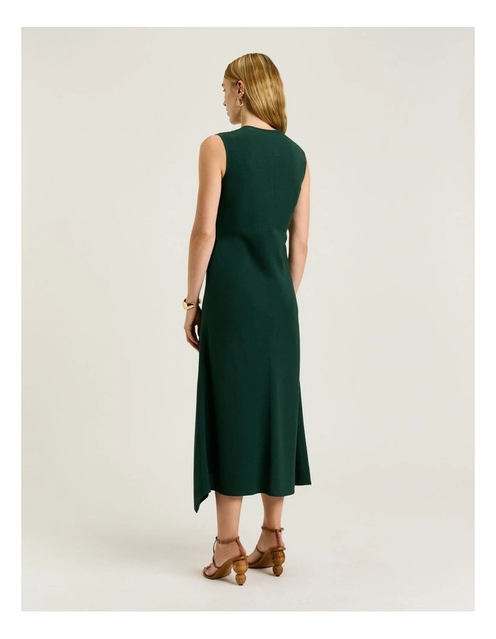 European Lyocell Linen Bias Dress image 2