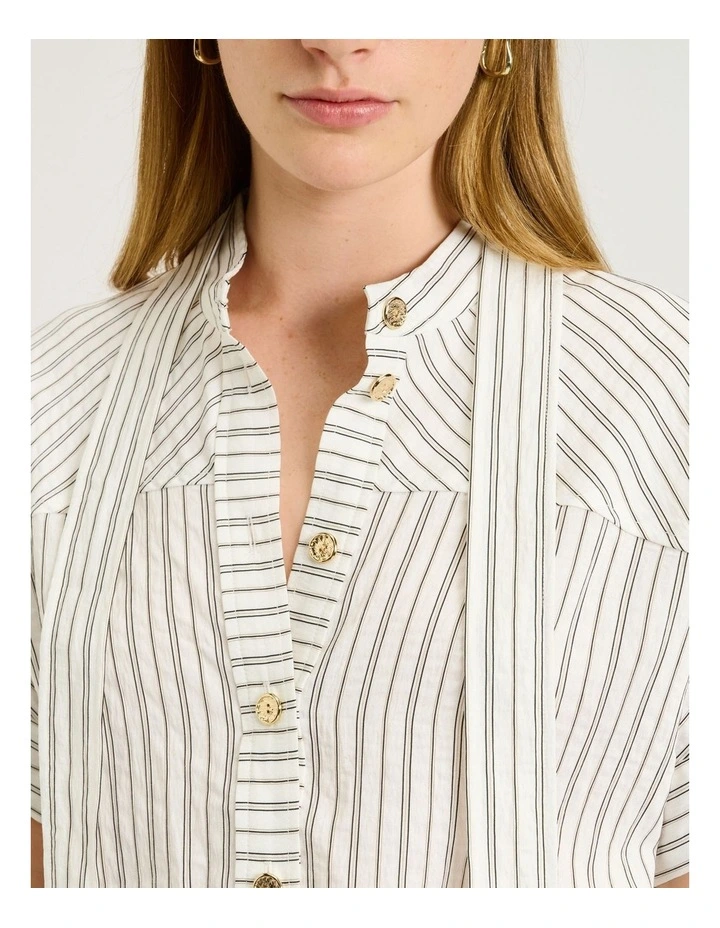 Double Pinstripe Short Sleeve Shirt image 3