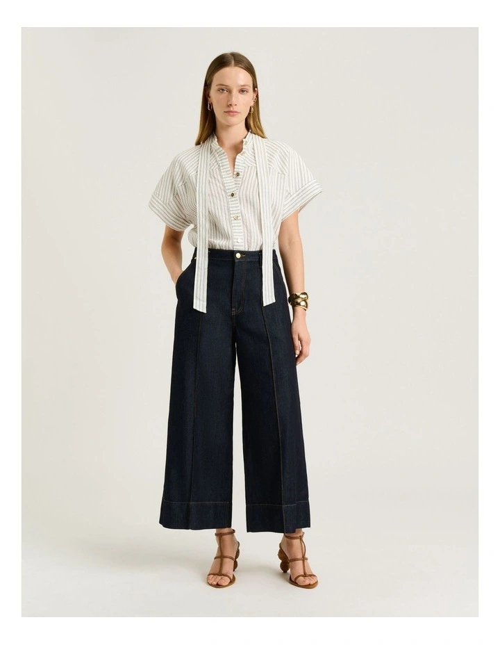 Double Pinstripe Short Sleeve Shirt image 5