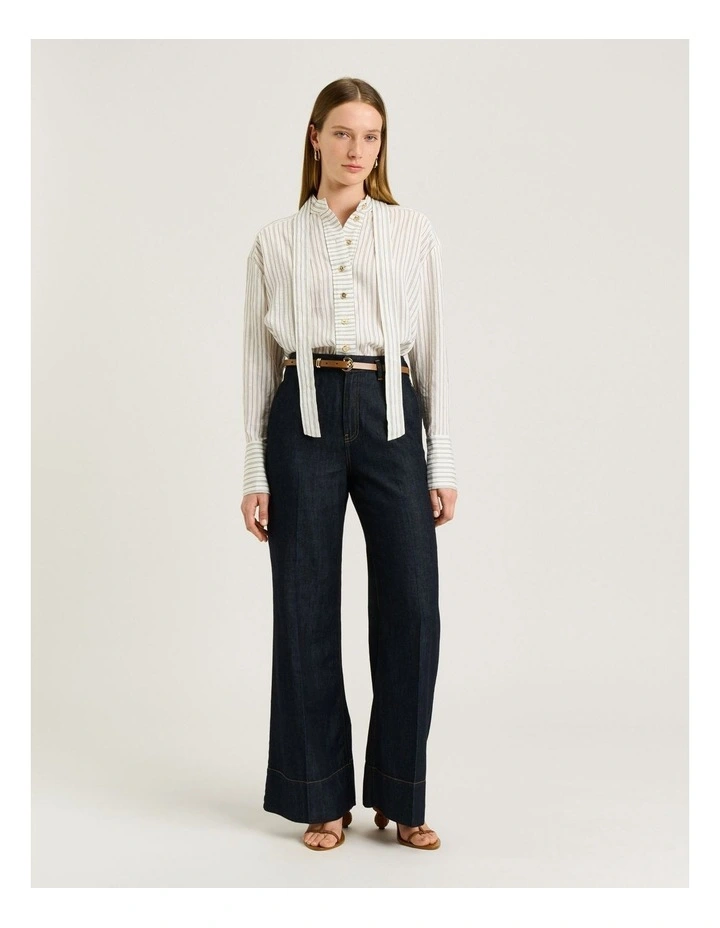 Double Pinstripe Long Sleeve Shirt image 5