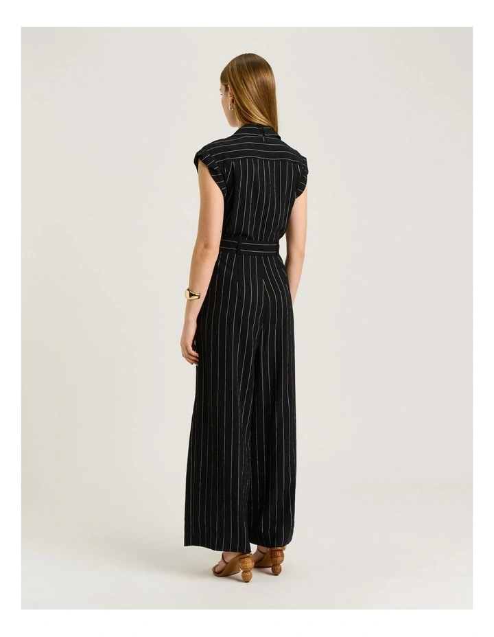 Wide pinstripe jumpsuit image 2