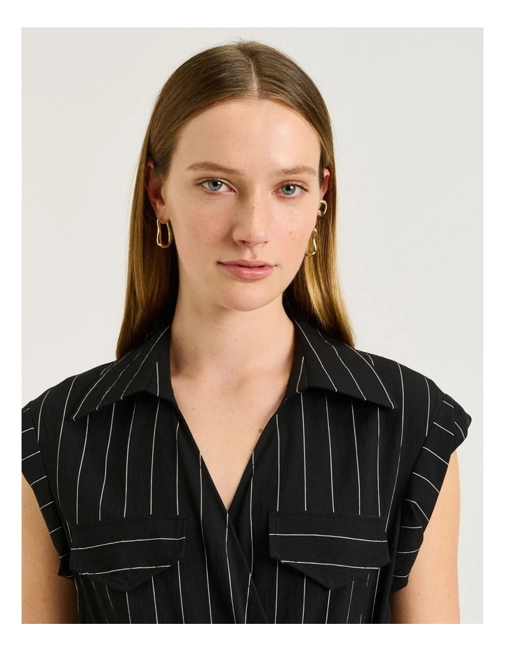 Wide pinstripe jumpsuit image 4