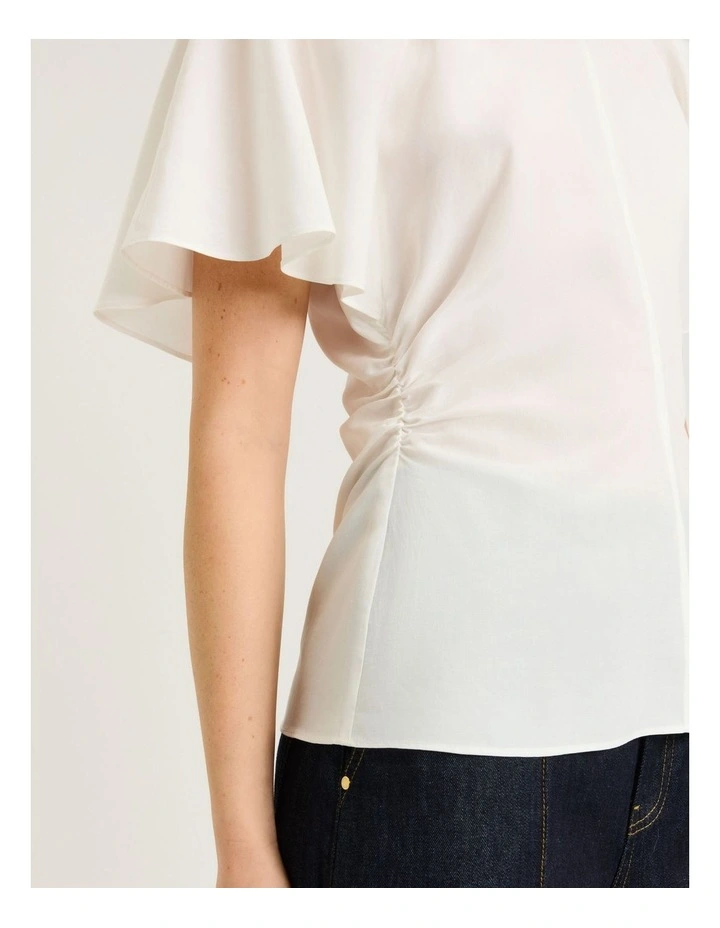 Lyocell cotton bell sleeve top image 4