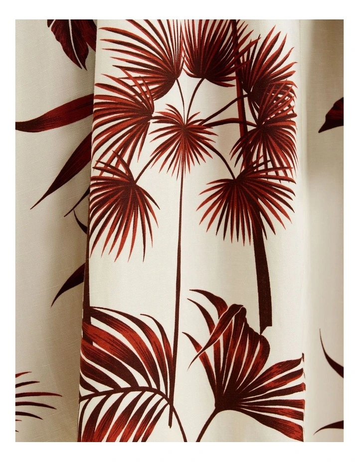 Terracotta Palm Print Maxi Dress image 5