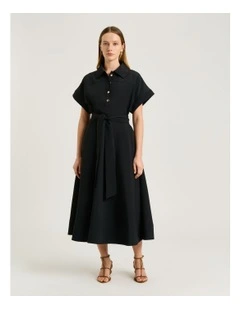 DRAPEY MODAL BLEND SHIRTDRESS