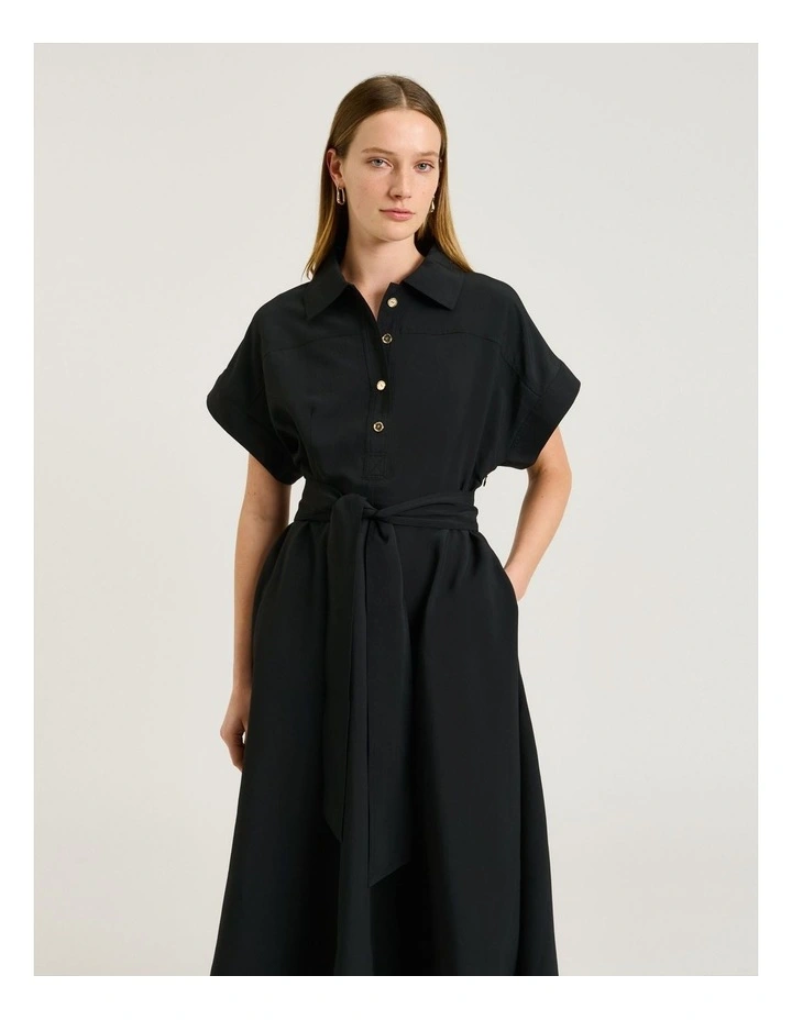 DRAPEY MODAL BLEND SHIRTDRESS image 3