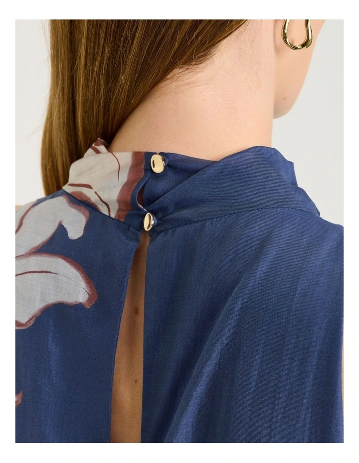 CHAMBRAY LILY HALTER MAXI DRESS image 5