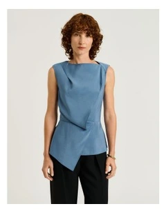 Drapey Modal Draped Front Top