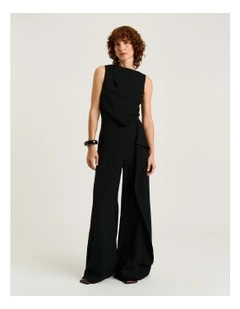 Draped Front Jumpsuit