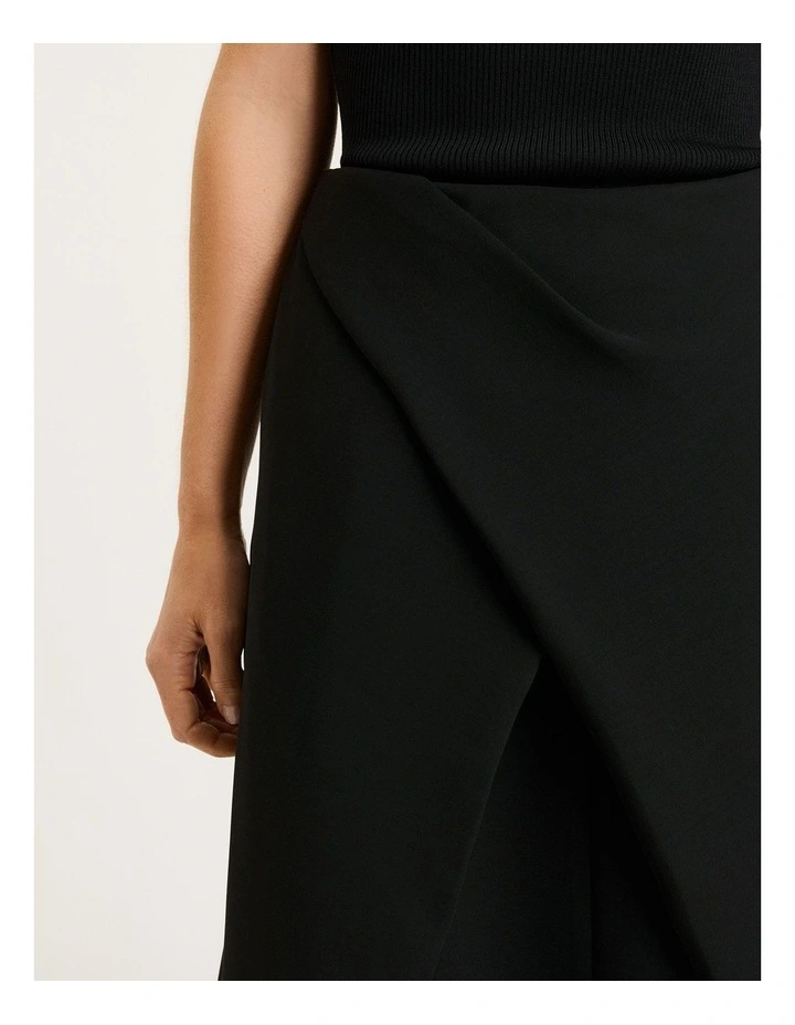 Double Weave Folded Pleat Waist Skirt image 3