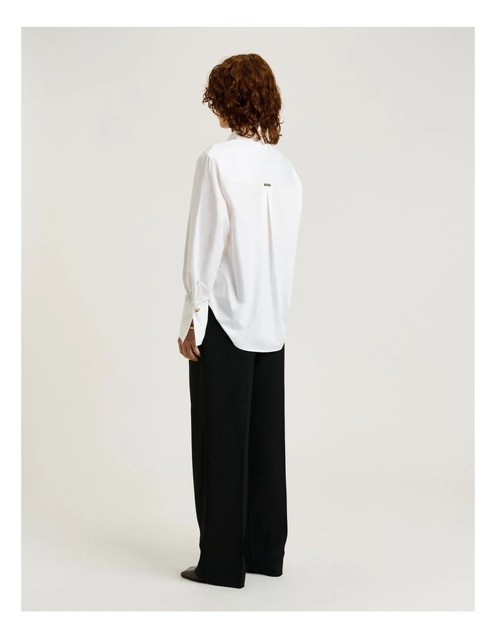 Cotton Sateen Cocoon Back Shirt image 2