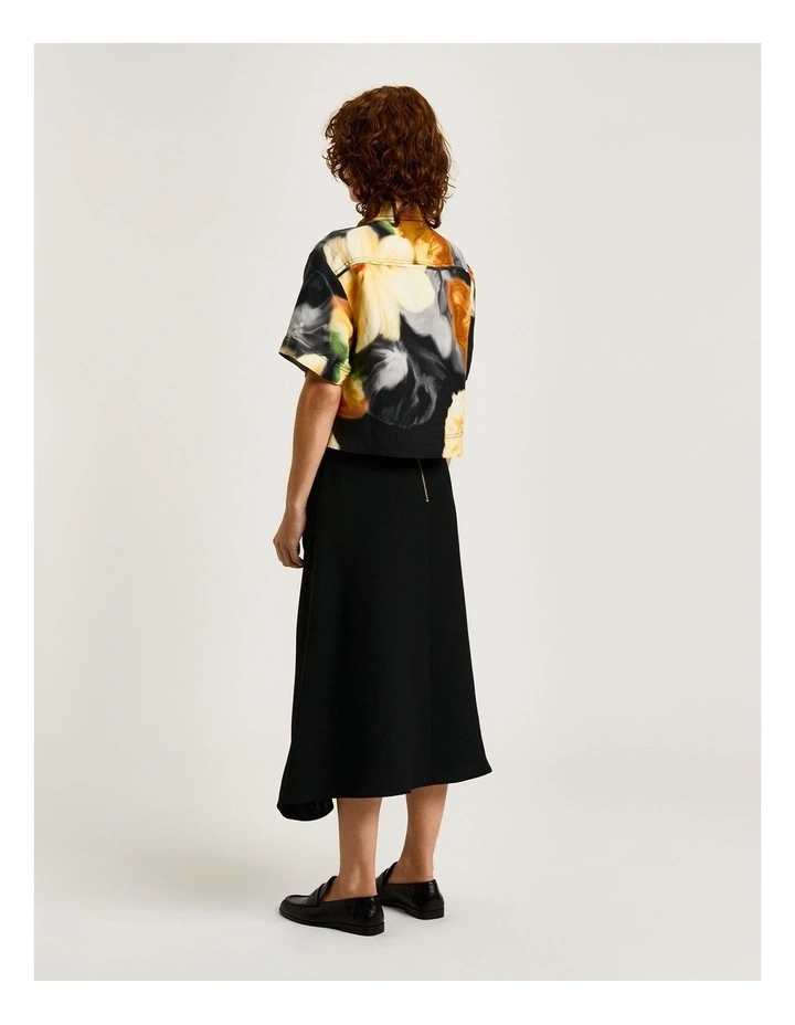 Botanical Floral Shirt in Black image 2