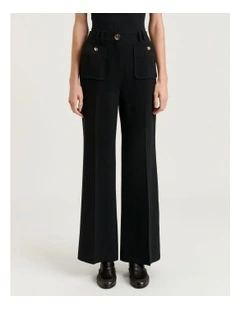 STRETCH CREPE FLARED PANT