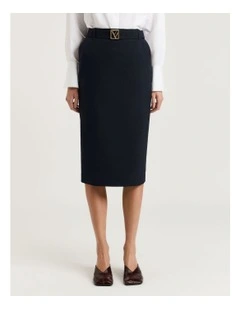 Stretch Suiting Pencil Skirt
