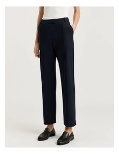 Stretch Suiting Straight Leg Pant in Ink