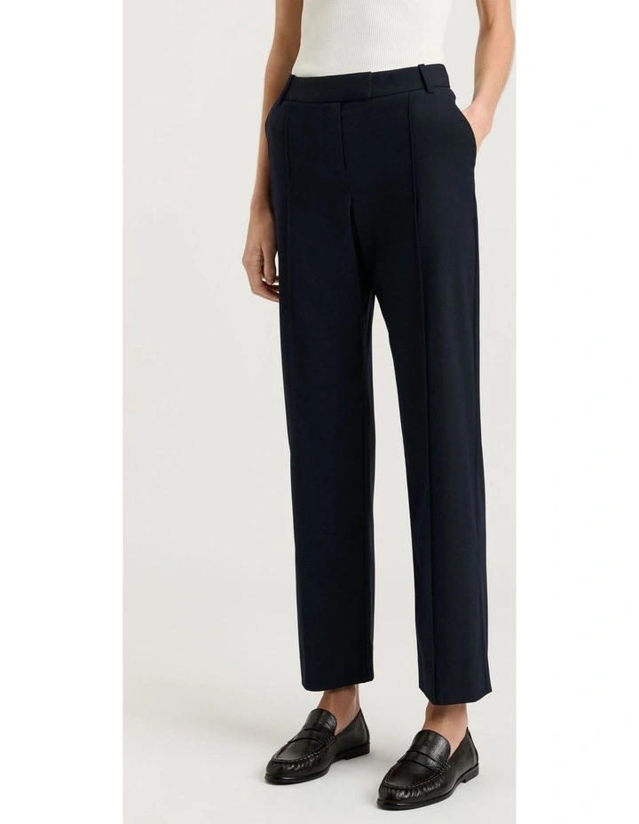 Stretch Suiting Straight Leg Pant in Ink image 1