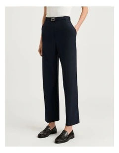 Stretch Suiting Wide Leg Pant in Blue