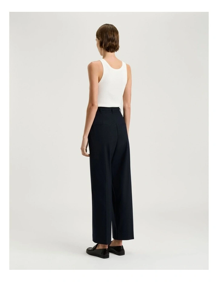 Stretch Suiting Wide Leg Pant in Blue image 2