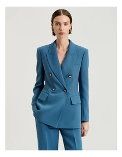 Double Weave Longline Blazer