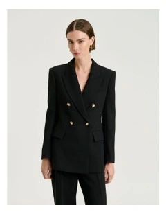 Double Weave Longline Blazer