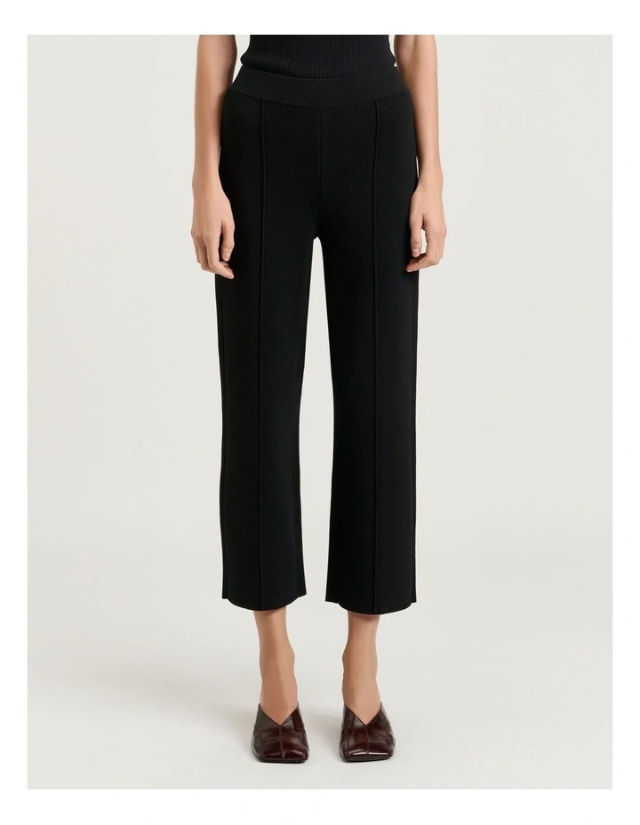 Milano Cropped Pant in Black image 1