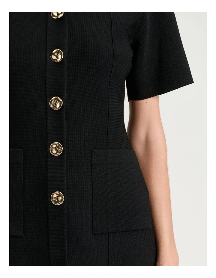 Milano Short Sleeve Jacket in Black image 3