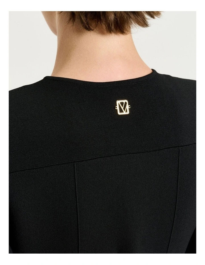 Milano Short Sleeve Jacket in Black image 4