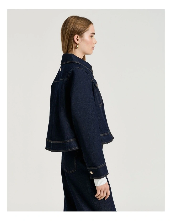 DARK INDIGO DENIM JACKET image 3