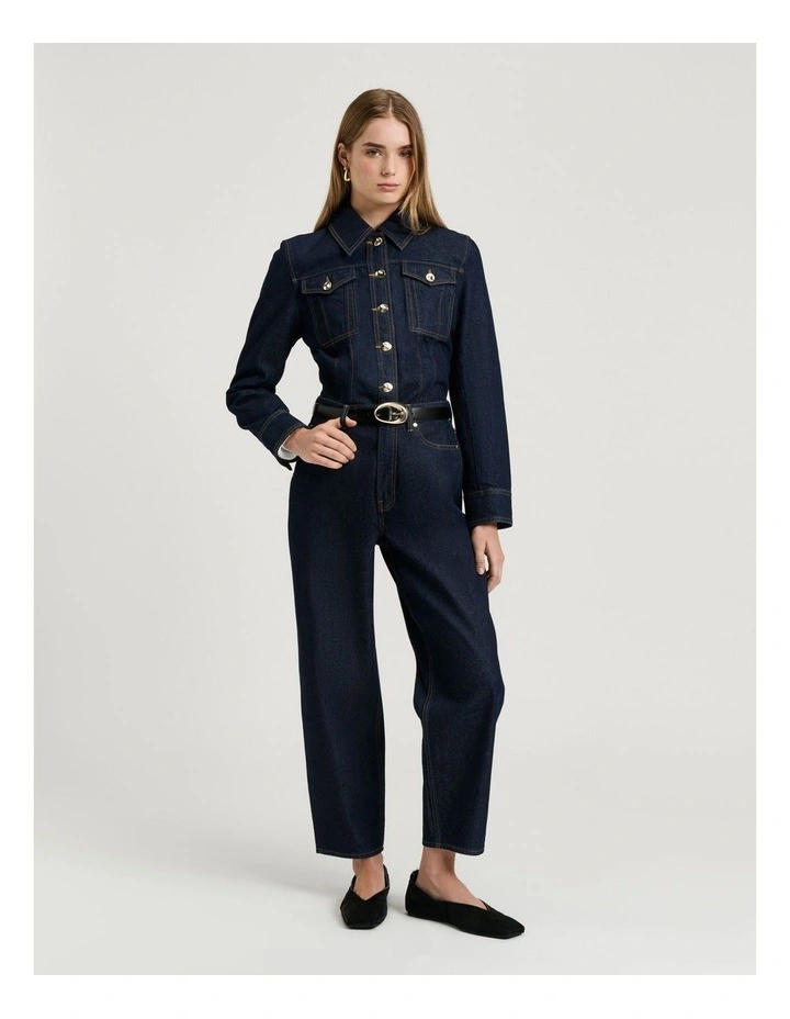 DARK INDIGO DENIM JACKET image 6