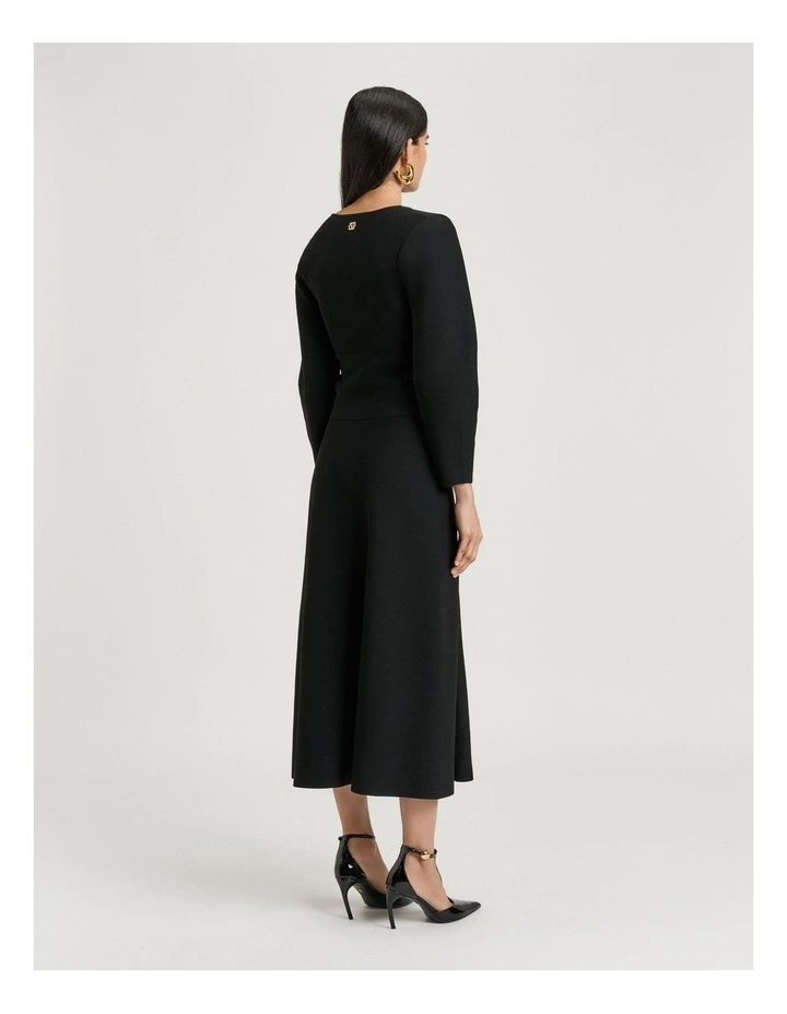 BLACK MILANO JACKET WITH POINTED HEM image 2