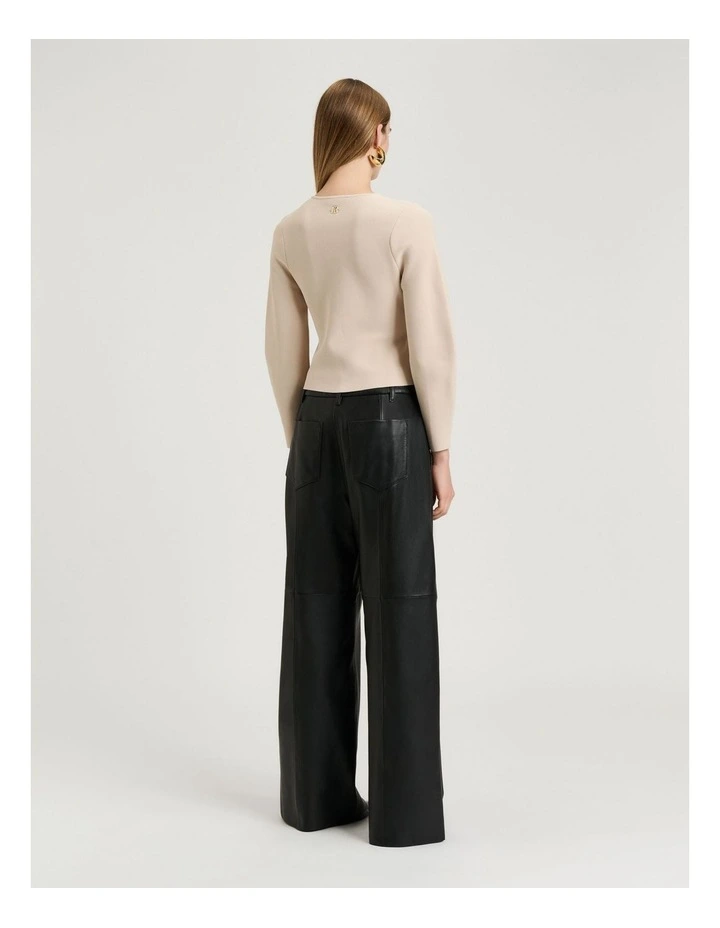 Milano Jacket With Pointed Hem in Stone image 2