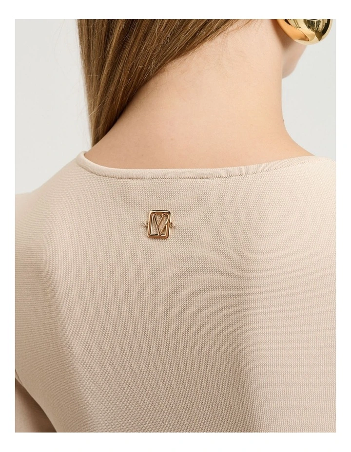 Milano Jacket With Pointed Hem in Stone image 4