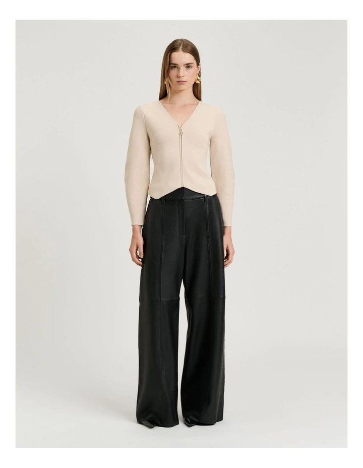 Milano Jacket With Pointed Hem in Stone image 5