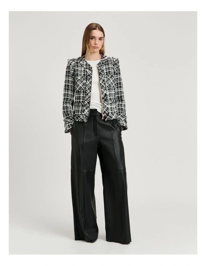 Wide Check Tweed Jacket image 5