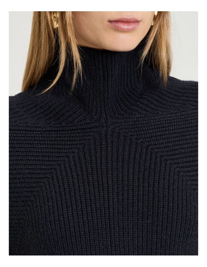 INK CHUNKY RIBBED KNIT VEST image 3