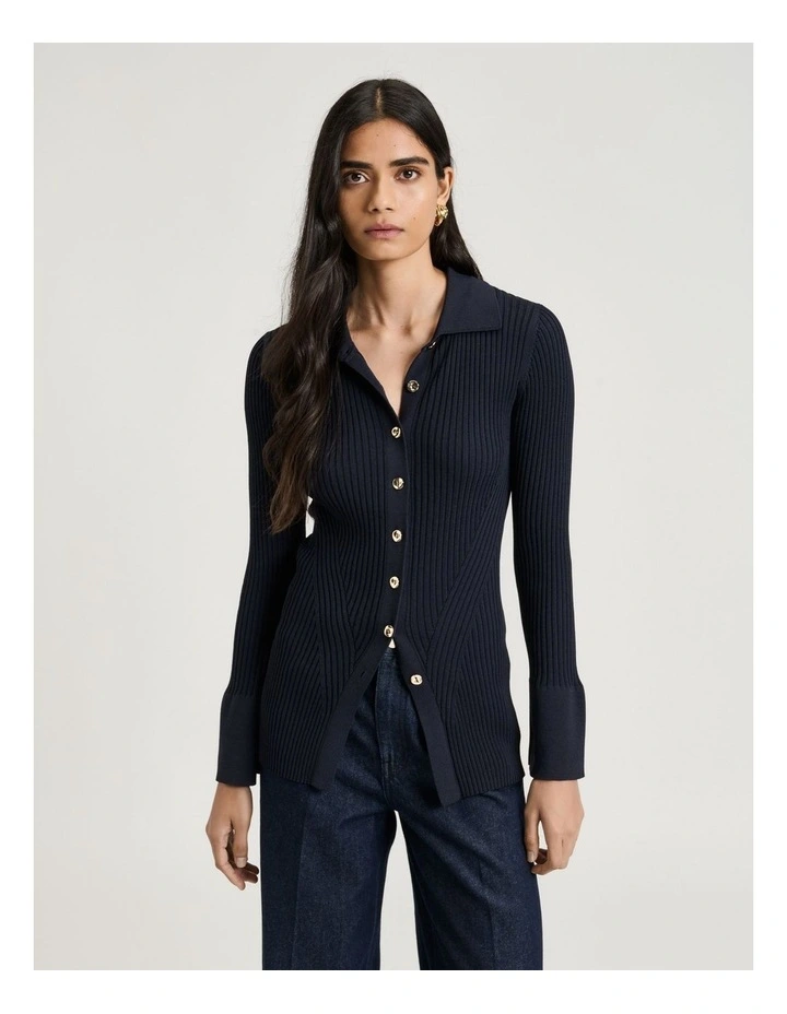 Ribbed Knit Shirt image 1