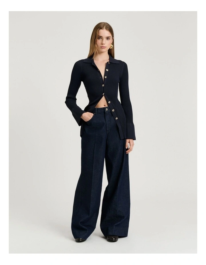 RIBBED KNIT SHIRT image 4