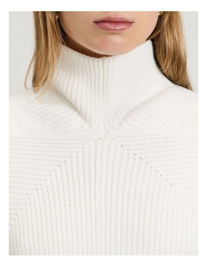 CHUNKY RIBBED KNIT VEST image 3