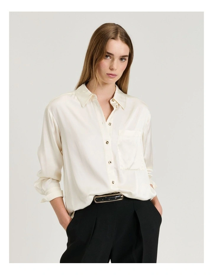 Satin Relaxed Shirt image 1