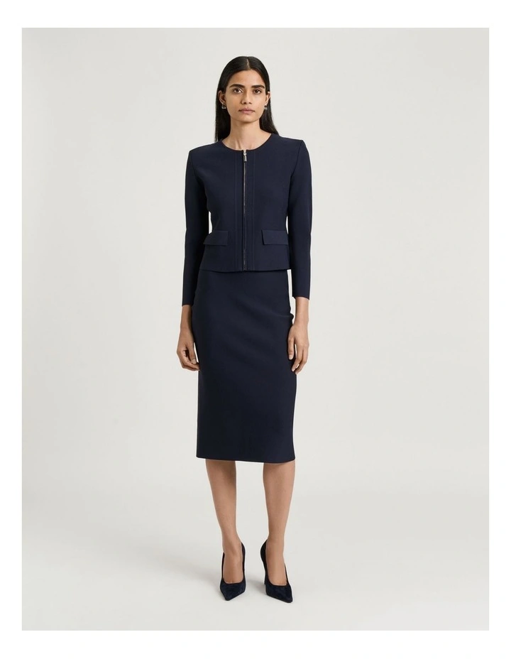 Milano Pencil Skirt in Ink image 3