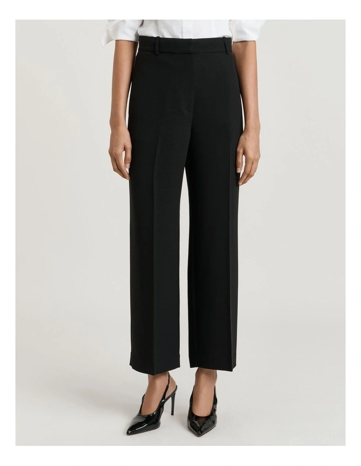Double Weave Cropped Slim Pant image 1