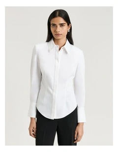 Heavy Cotton Sateen Double Collar Shirt
