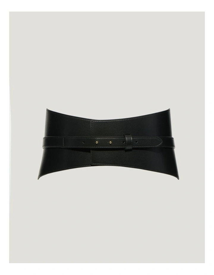 Leather Waist Cincher Belt image 1